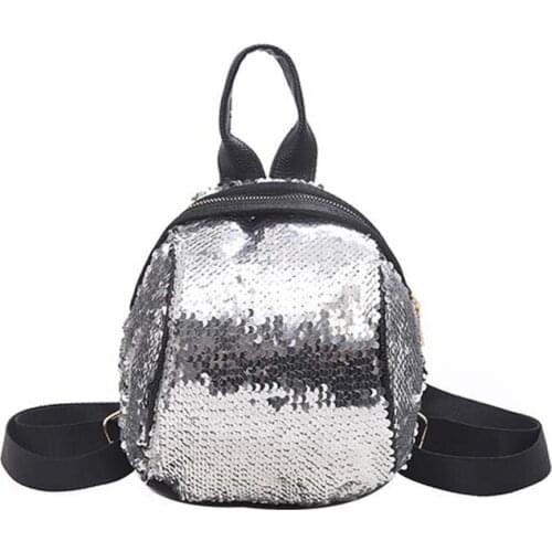 8PCS / LOT Backpack Fashion Girl Sequins School Backpack Satchel Student Travel Shoulder Backpack Rucksack