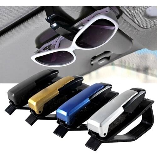 Auto Fastener Cip Car Accessories Sun Visor Car Sunglasses Holder Eyeglasses Glasses Holder Stand Ticket Clip Sunglass Holder