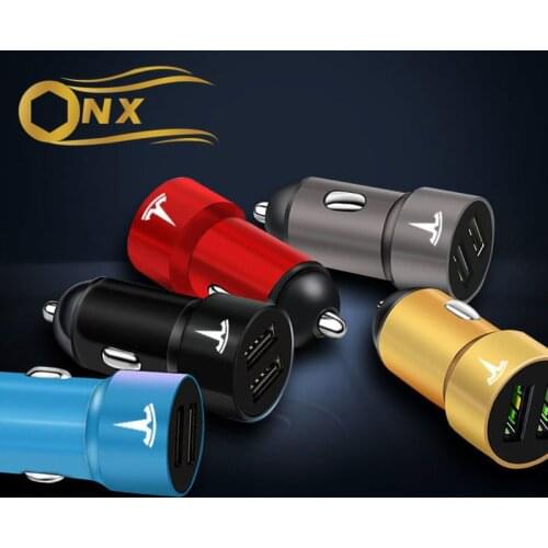 Car cigarette lighter conversion socket USB fast charging head car charger For Tesla Model 3 Model S Model X Car Accessories