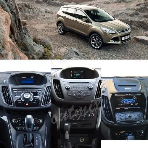 Tesla Screen navigation For FORD\KD-10406 KUGA 2013-2017 Car Multimedia Auto Radio Stereo receiver Player GPS Head unit Carplay