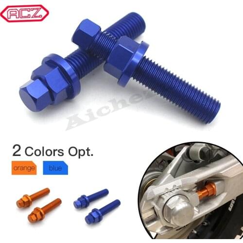 Rear Axle Blocks Chain Adjuster Bolt Screw For SX SXF EXCF 125 150 250 350 450 530 690 990 1190 SMC SMR Adventure RC8
