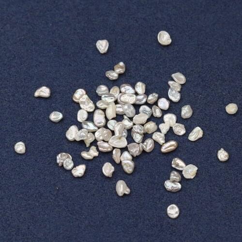 20PCS Natural Freshwater Pearl Beads 6-7mm No Hole Petal Shape Pearl Loose Beads for DIY Necklace Bracelet Jewelry Accessories