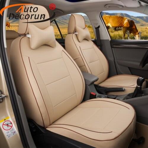 AutoDecorun Faux leather covers seat for BMW X3 e83 f25 accessories seat cover set cushion supports protector Airbag Compatiable