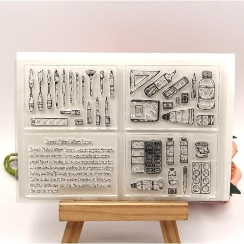 KLJUYP Brush Clear Stamps Scrapbook Paper Craft Clear stamp scrapbooking