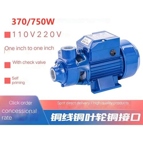 Cast Iron Self Priming Centrifugal Water Pump 370W 220V 110V High Pressure Booster Pump Well pumping self-priming pump