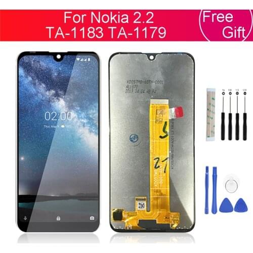 For Nokia 2.2 LCD Display Touch Screen Digitizer TA-1183 TA-1179 For Nokia 2.2 LCD Screen Replacement Repair Parts 5.71"