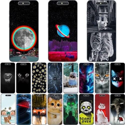 For ZTE Blade V8 MINI Case Wolf Silicon TPU Fundas for ZTE Blade V8 Cat Animal Shell Bag Housing Phone Cases
