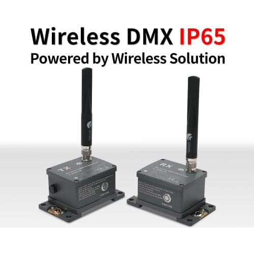 IP65 Wireless DMX Transmitter/Receiver powered by Sweden Wireless Solution G5 for outdoor lighting Live show mobile DJ