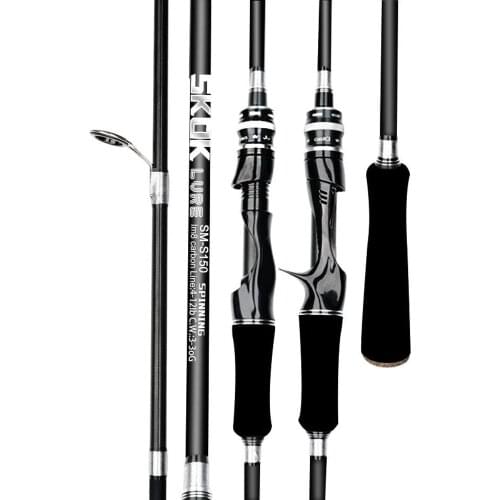 Carbon Casting Spinning Baitcasting Fishing Rod Travel Ultra Light 1.8m 2.1m 2.4m 2.7m Lure 5-30g Rod Fishing Tackle M Power