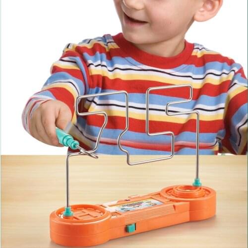 Classic Electric Kindergarten Science Electric Bump Maze Toys Kids Tabletop Puzzle Games Toys for Children Gifts