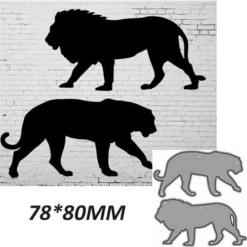 Animal Lion Metal Cutting Dies for Scrapbooking Handmade Mold Cut Stencil New 2021 DIY Card Make Mould Model Craft Decoration