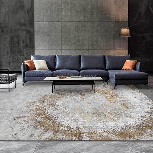 Fashion Modern Abstract Annual Ring Stitching Living Room Bedroom Bedside Carpet Floor Mat Customization