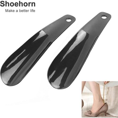 New Arrivals 16cm Professional Flexible Plastic Spoon Shape Shoehorn Home Shoes Lifter Tool