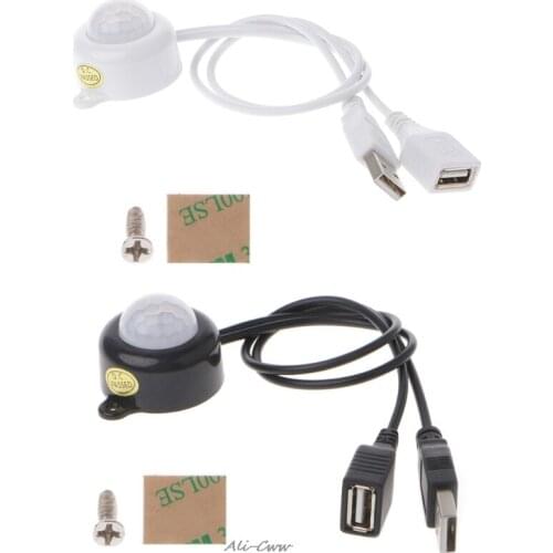 USB LED Light Strip Switch DC5-24V Human Body Infrared PIR Motion Sensor Switch