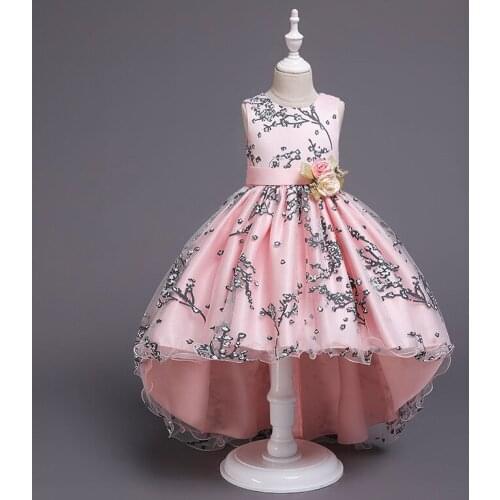 Princess Dress Little Girl Dress Sleeveless Cotoon Mesh Flower Toddler Princess Costume