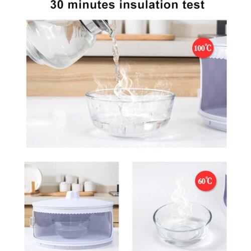 Transparent Stackable Food Insulation Cover Dustproof Portable for Home Kitchen Home Accessories