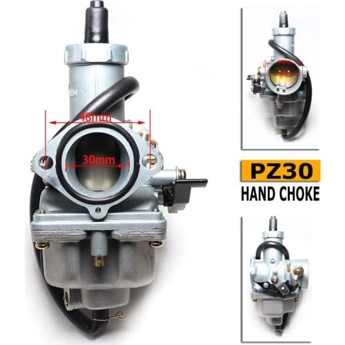 PZ30 Carb Motorcycle Carburettor Case For Honda CG150 125 200 250 XL XF 150 200 TTR250 DIRT BIKE Hand Choke