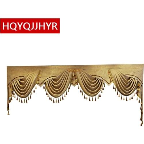 13 style Luxury Europe and America Valance custom made for villa living room bedroom hotel not including cloth curtain and tulle