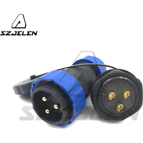 SD28TP-ZM , 3 pin waterproof connector Plug and socket IP67, Rated current 45A ,Automotive waterproof connector