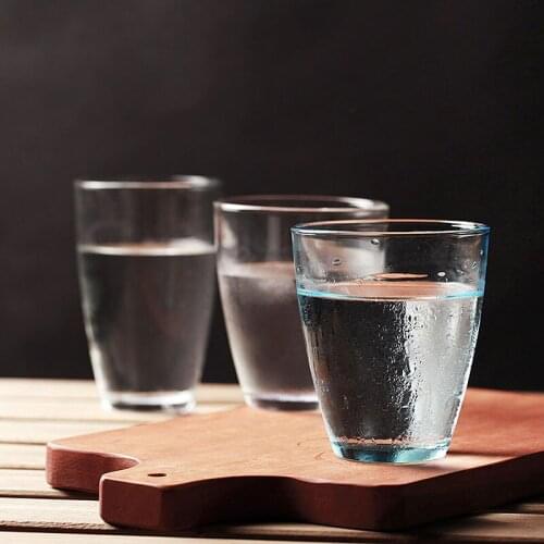 Made In Italy high quality drinkware glass cup transparent small 400ml cold water juice tea alcohol drinking whisky glass cup