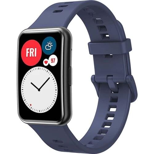 Silicone Watch Band Bracelet Belt for Huawei Watch Fit TIA-B09