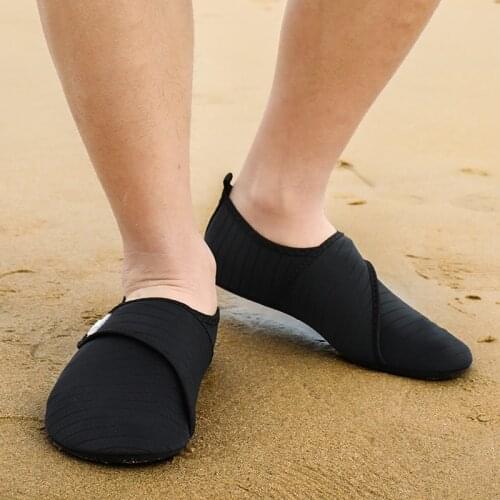 Adjustable elastic band velcro Water Sports Shoes Barefoot Quick-Dry Aqua Yoga Socks Slip-on for Men Women