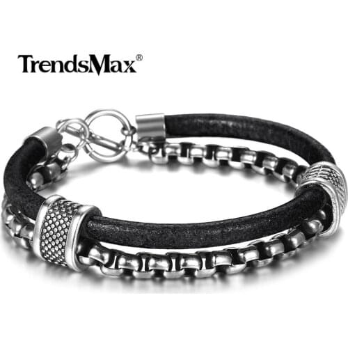Кожаные браслеты Trendsmax China At AliExpress