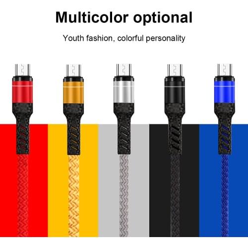 3.0A USB Cable Fast Charging Type C Cable Data Charge Micro USB Cable Mobile Phone Cable USB Cord for iphone Xiaomi Huawei