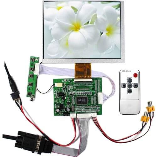 VGA 2AV LCD Controller Board Resoluiton 800x600 7inch LCD Panel 4:3 LCD Screen CLAA070MA0ACW Remote Controller