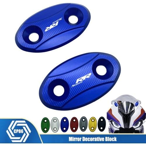 For BMW S 1000 RR S1000RR 2009-2018 2017 2016 2015 2014 Motorcycle Mirror Hole Cover Windscreen Driven Mirror Eliminators Cap
