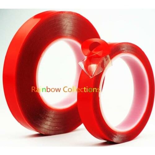 0.5mmThick 10meters Strong transparent double sided tape Seamless waterproof Withstand high temperature car glass photo paste