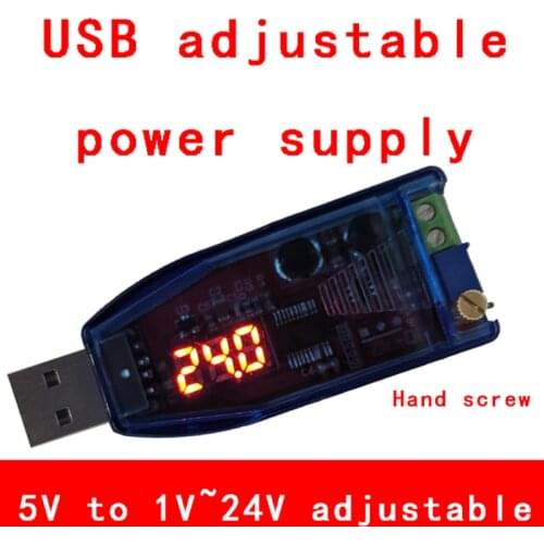 1PC USB Adjustable Buck-boost Power Supply Voltage Regulator Module 5V to 3.3V 9V 12V 24V