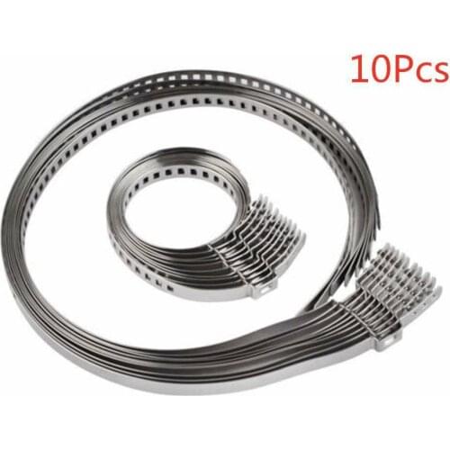 10pcs Universal Axle CV Joint Boot Crimp Clamp Kit Stainless Steel Clamp Clips Srt For Driveshaft CV Joints Boot Kit