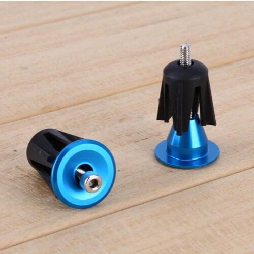 2Pcs Aluminum Mountain Bicycle Cycling Handlebar 17-22mm End Stopper Plugs Caps Bicycle Plugs Caps