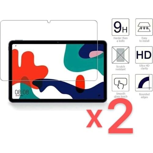 2Pcs Tablet Tempered Glass Screen Protector Cover for Huawei Matepad 10.4 Inch Full Coverage of Explosion-Proof Protective Film