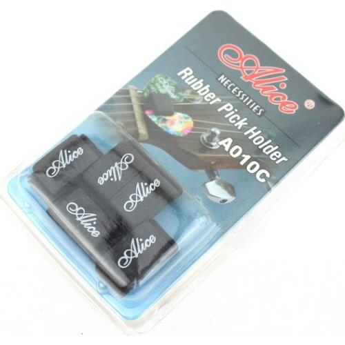 200pcs Lot Alice A010C Rubber Guitar Picks Plectrum Strings Holder Clamp Clip Black