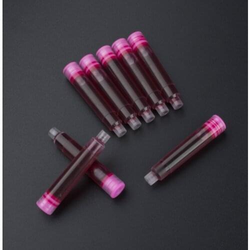 24 pcs Pink Colorful Inkjet Cartridge Ink Cartridge Diameter 2.6mm Suitable for Baoer/ Jinhao/Picasso