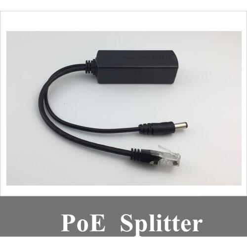 4PCS PoE Splitter Power Over Ethernet 48V to 12V 1A-2A IEEE802.3af /at Standard type 10/100Mbps DC 2.1mm * 5.5mm