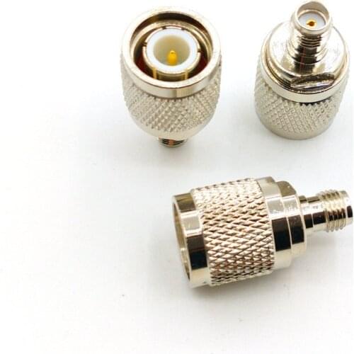 50PCS TNC male to SMA female adapter RF Coaxial Kits Cover Test Coverter CONNECTOR