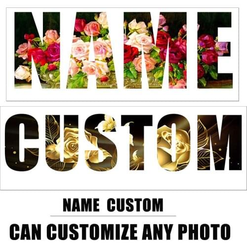 HUACAN 5D Diamond Painting Name Photo Custom DIY Mosaic Needlework Full Square/Round Diamond Embroidery Picture Handmade Gift