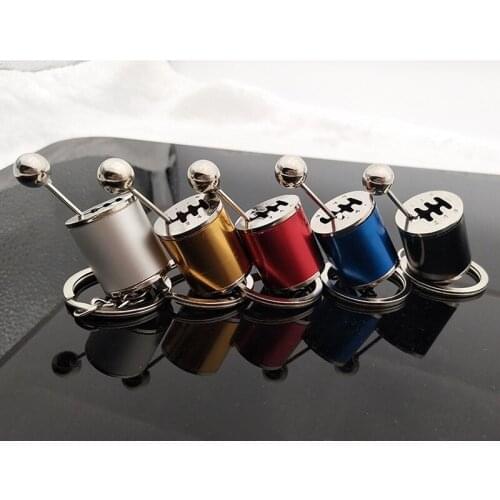 Car Key Rings Gear Knob Gear Shift Gear Stick Gear Box Metal Key Chain Keyfob Car Keyring