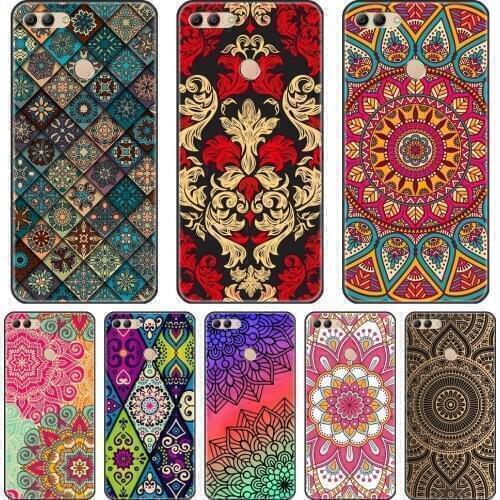 For Huawei Y3 Y5 Y6 Y7 2017 II Pro Case Silicone Mandala Pattern Back Cover For Huawei Y5 Y6 Y7 Prime 2018 Y9 2019 Phone Case