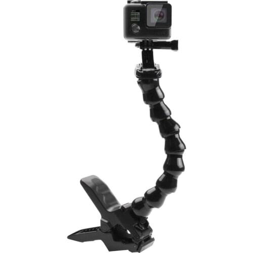 Action Sports Cameras Jaws Flex Clamp Mount For GoPro HERO7/6/5/5 4 Session/4/3+/3/2/1 for DJI Osmo Action Snakelike Arm Bracket