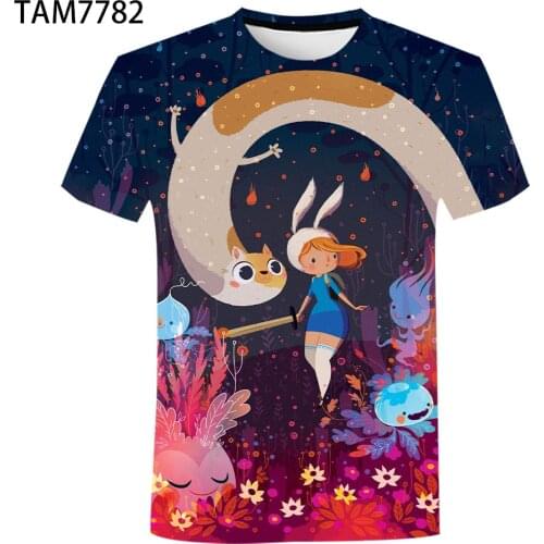 Adventure Time 3D Printed Children T-shirts Fashion Summer Short Sleeve T Shirts 2019 Hot Sale Casual Streetwear Kids Tee Shir