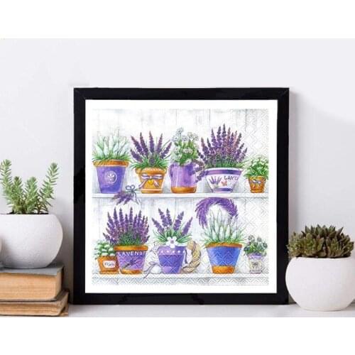 DIY Diamond Painting Kits for Adults Beginner Arts Potted Plants Full Drill Resin Cross Stitch Kits 40X40cm