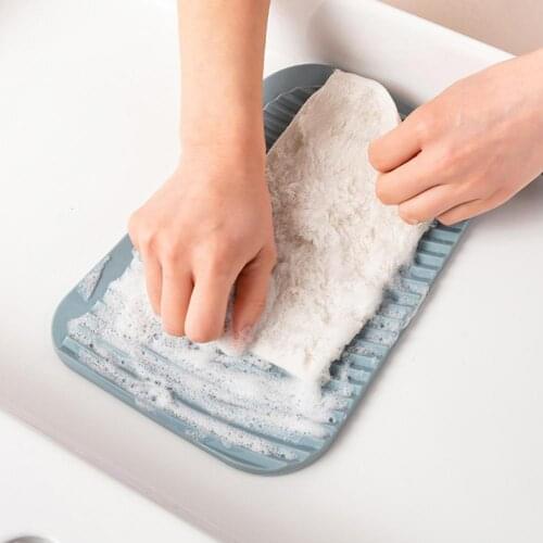 Washboard Hanging Design More Thicker Soft Glue Home Strong Friction Scrubboard for Clothes Portable Washing Machine Wholesale