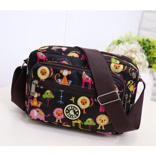 Cute Animals Pattern Zipper Diaper Bags Fashion Nappy Bag For Mommy Outdoor Baby Changing Bag For Stroller mochila maternidade