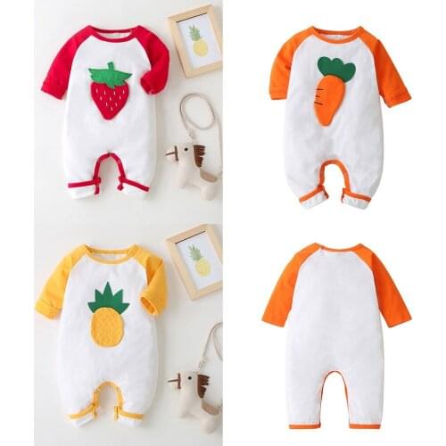 2020 New Newborn Baby Boys Girls Long Sleeve Cute Printed Romper Jumpsuit Clothes Romper Jumpsuit Baby Clothing Infant Outfits