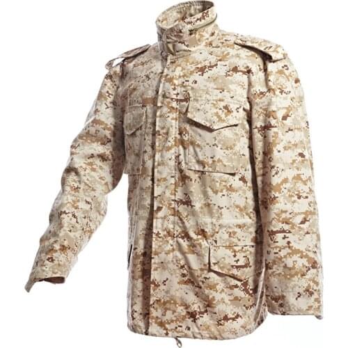 Digital Desert Fashion M65 Jacket Windbreaker Tops Army Military Camouflage Clothing