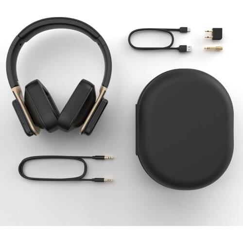 LYNXSONIC 4:33 Hybrid Active Noise Cancelling Headphones Touch Control Microphone, 40H Wireless Charging aptX Low Latency HD